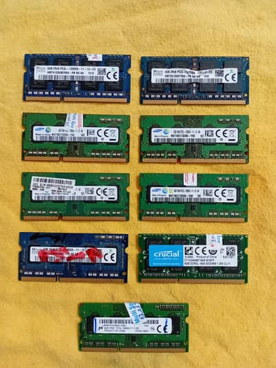 Laptop Ram 2Gb, 4GB, 8Gb, 16GB
