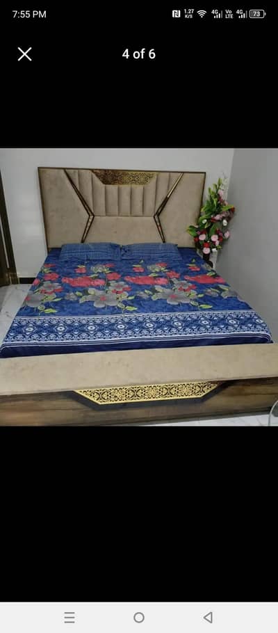 Turkish velvit bed with mattress