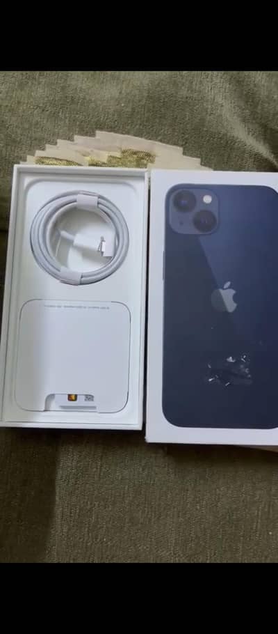 iPhone 13 jv orginal  box and charger sim time available
