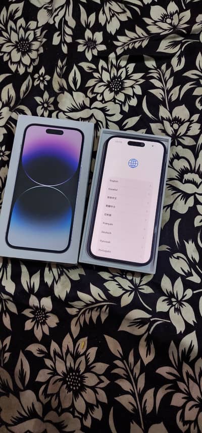 Apple iphone 14 pro 90 health iclould lock with orgional box