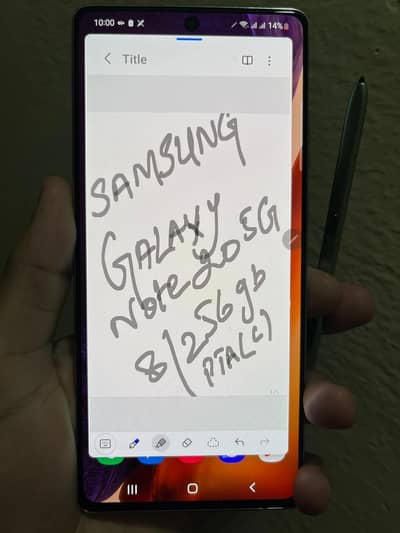 Samsung Galaxy Note 20 5g Pta Approved (8/256gb)