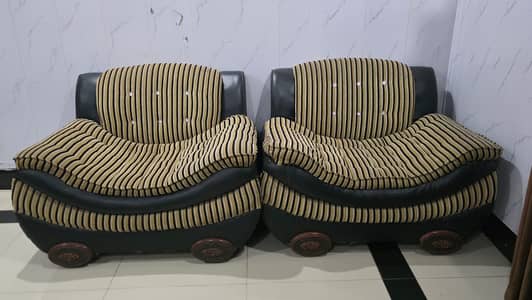 Sofa set used  5 seater 7/10 condition