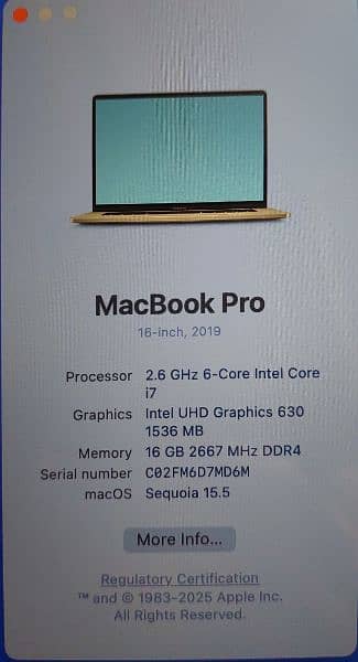 MacBook Pro 16-inch, 2019
