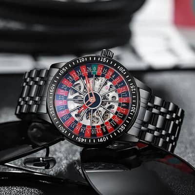 Casino Watch with 360° Spinning Wheel.