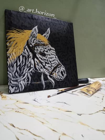 Abstract horse art