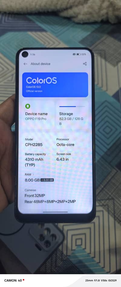 oppo f19 pro 8+8/128 Dual approved