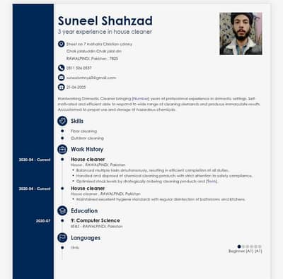 muja job ki zarorat ha