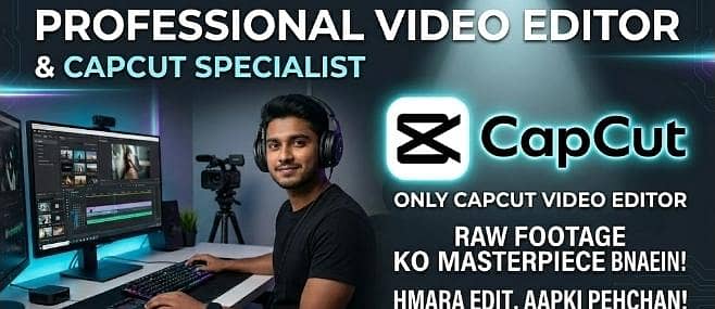 Expert Capcut video editor also premium capcut available in low price