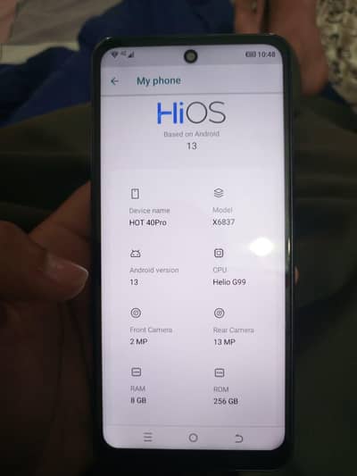 infinix hot 40 pro 8/256