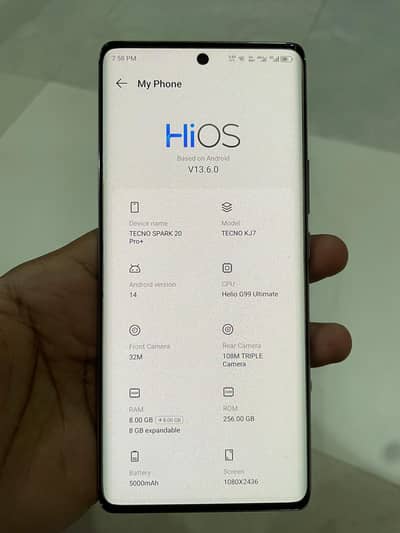 Tecno spark 20 pro plus