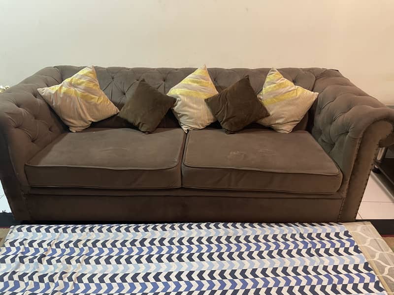 Brown sofa set 2