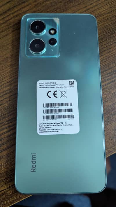 Redmi Note 12 (8GB/128GB) | Pristine Condition | PTA Approved