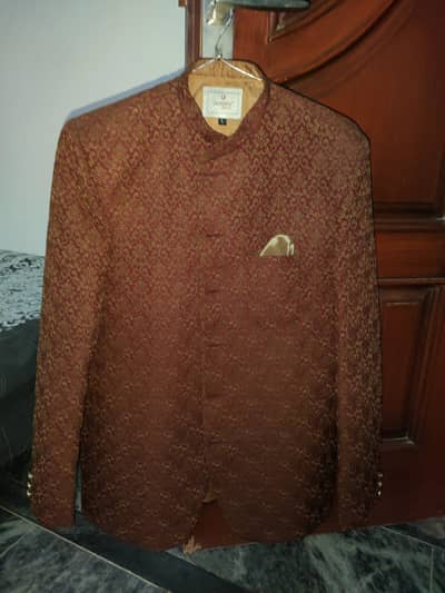 Shalwar kameez coat for wedding brand new condition only 1 time used