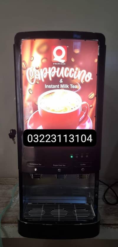 Q Premixes Tea & Coffee Vending Machine – Automatic