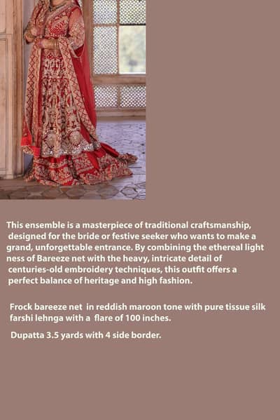 bridal frock and lehnga