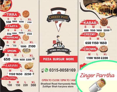 piza burger fastfood Set-up for Sale