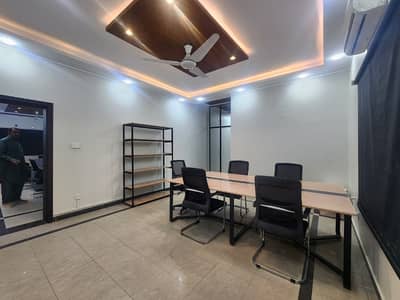 Furnished House For Offices 30 Persons Sitting Capacity 2 Big Halls + 1 Executive Room 2 Washrooms