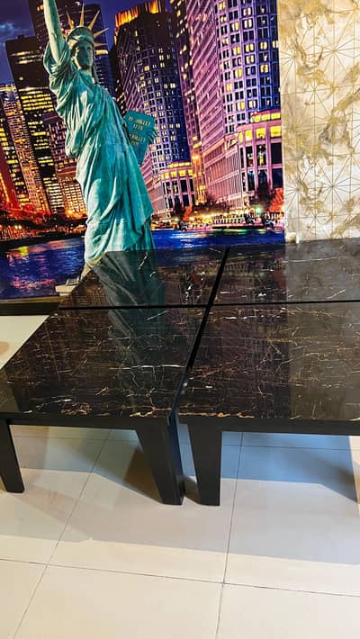 wood tables , shesha table ,loha table everything is in excellent