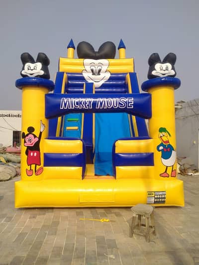 jumping slide | 03152014154 | Token Rides | trampoline | ٹوکن جھولے