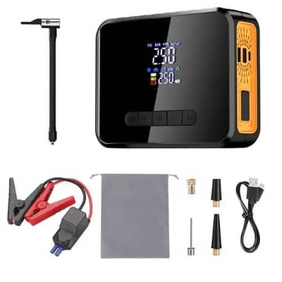 Car Jump Starter Kit & Air Compressor Pump | Multifunctional Car Tool