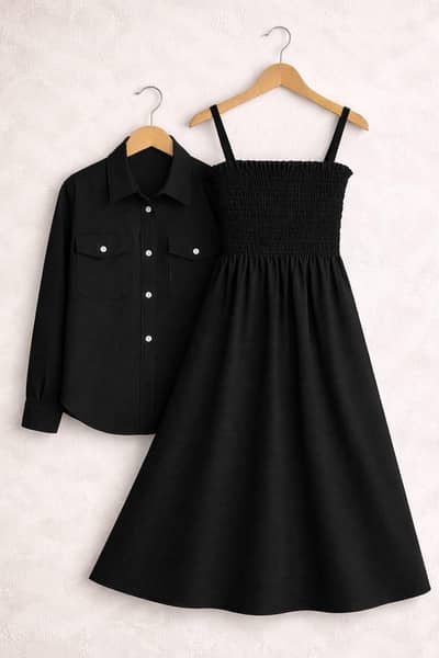 Maxi with plain Koti