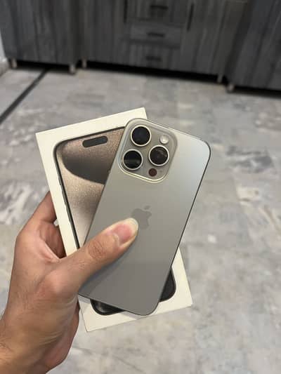 iPhone 15 pro 128 gb physical sim 4 months sim time available