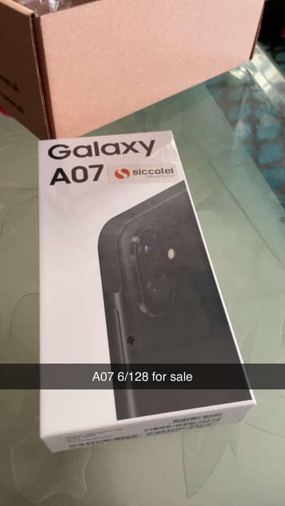 Samsung A07 6/128 box pack official approved