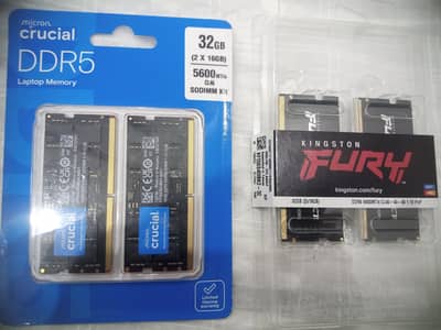 32 GB DDR-5 Laptop RAMs