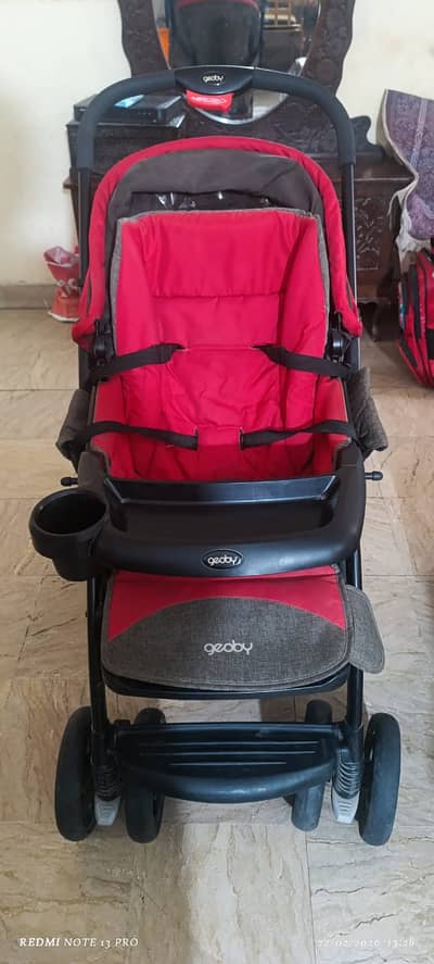 Geoby Baby Stroller, Used, 10/10 Condition, Adjustable Handles