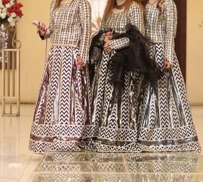 3 colour same Lehenge balck zinc purple