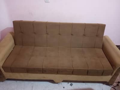 velvet sofa cum bed 10/10 condition