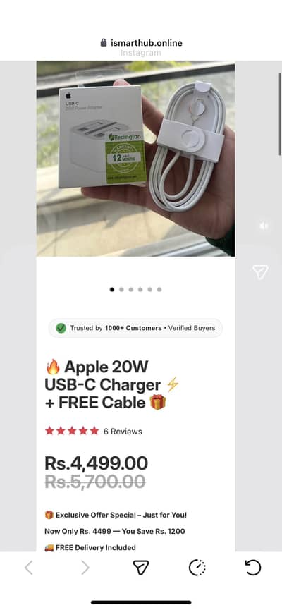 (IOS) fast charger and original cable for all series of iphones
