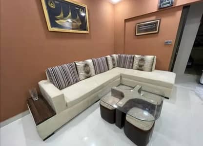 seven seaters sofa with center table