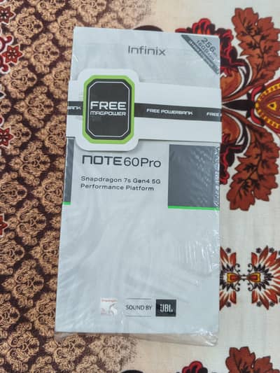 Infinix note 60 pro titanium just box open not use fnal price