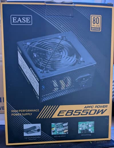 550W Power Supply 80+ Bronze  Ease EB550 With Box  Like New 10/10