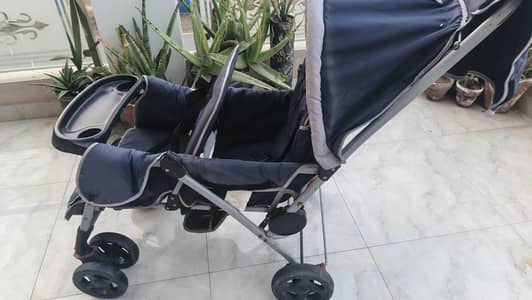 double twin stroller - Imported twin big stroller
