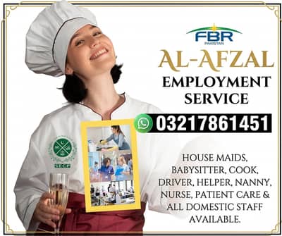 Maids / House Maids / cook / House chef / Baby Sitter maid available