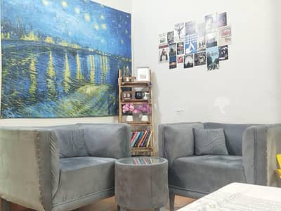 2 Sofa Chairs with Table