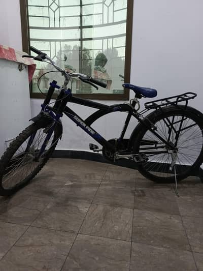 black and blue cycle