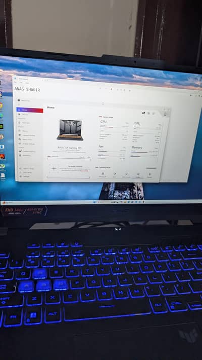 Asus Tuff Gaming F15 gaming laptop with Rtx 4070