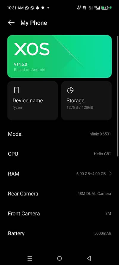Infnix hot 50i Offiicial pta approved