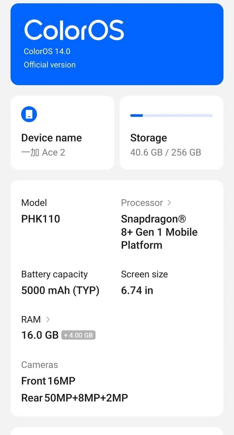 Oneplus Ace 2 4