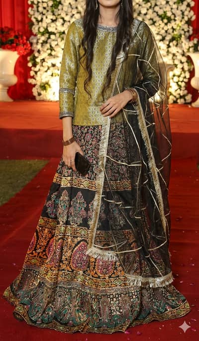 Heavy Embroidered Bridal/Party Wear Lehnga - Like New