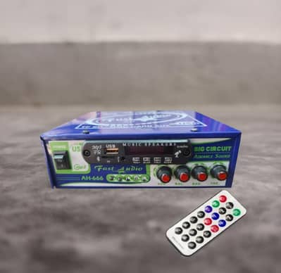 12 Volt DC Double IC Mp3 Tape With Remote Control + 2 Speakers