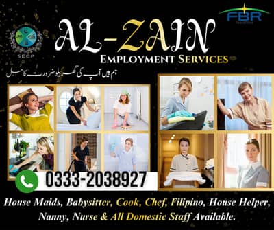House Maid Babysitter Nurse Patient Care Al-Zain Maid Agency Maids etc