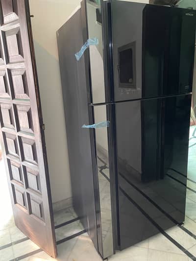 Hitachi R-VG690P3MS Top Freezer No Frost Inverter Refrigerator - Black