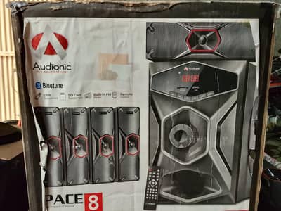 8 pace Audionic brand new ek mahina use hue hain 03345226793