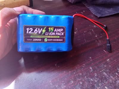  ULTRA-POWER 12.6V 15AMP LI-ION BATTERY PACK 