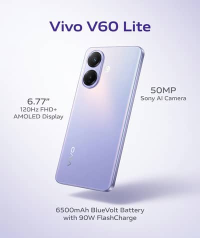 Vivo V60 in Full Warranty 03453776614