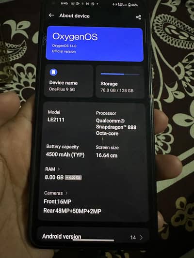 OnePlus 9 (8/128) - 10/10 Condition - Official Approved - Gaming Beast